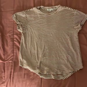 Orange stripe shirt